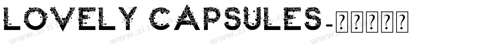 Lovely Capsules字体转换